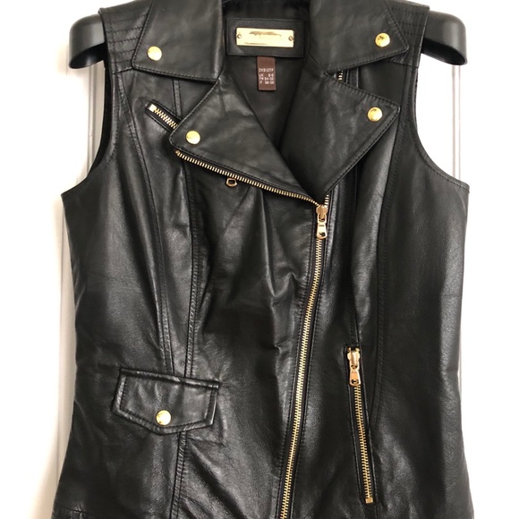 Smooth lamb leather Vest - Picture 1 of 3